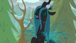 Size: 1920x1080 | Tagged: safe, screencap, queen chrysalis, changeling, changeling queen, frenemies (episode), g4, female, solo