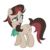 Size: 1024x1024 | Tagged: safe, artist:herfaithfulstudent, oc, oc only, oc:corellia, earth pony, pony, bowtie, next generation, offspring, parent:doctor whooves, parent:roseluck, parents:doctorrose, simple background, solo, vector