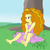 Size: 1250x1250 | Tagged: safe, artist:scraggleman, adagio dazzle, equestria girls, g4, my little pony equestria girls: rainbow rocks, adoragio, barefoot, clothes, cute, dress, feet, female, grass, legs, outdoors, redraw, solo, tree