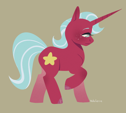 Size: 600x540 | Tagged: safe, artist:petalierre, oc, oc only, pony, unicorn, female, hooves, horn, lineless, mare, solo