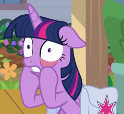 Size: 646x596 | Tagged: safe, screencap, twilight sparkle, alicorn, pony, g4, the point of no return, cropped, eyelid pull, female, floppy ears, flower, gritted teeth, hooves, horn, mare, saddle bag, solo, teeth, twilight sparkle (alicorn), wings