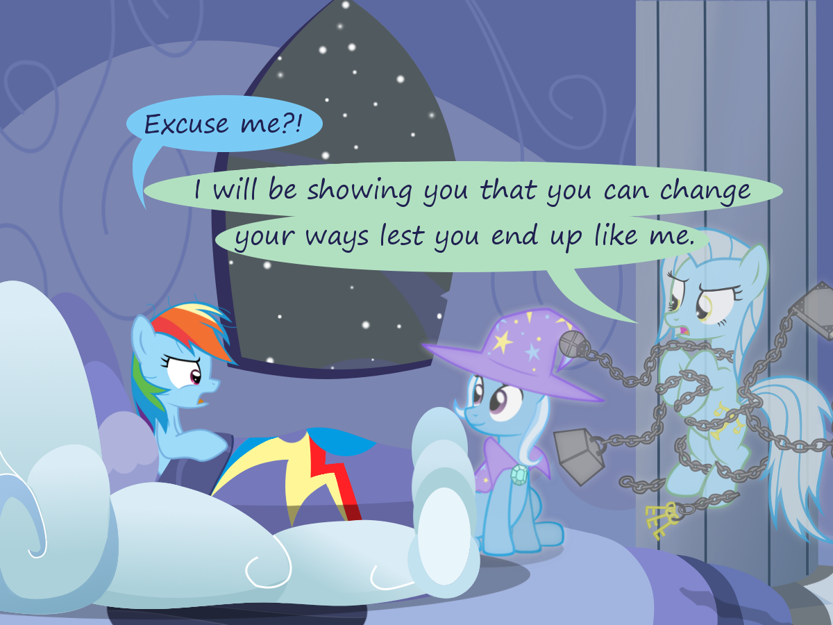 Safe Artist Evil Dec Y Rainbow Dash Trixie Oc Oc Ghost