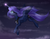 Size: 4200x3300 | Tagged: safe, artist:sukiskuki, princess luna, alicorn, pony, g4, cloud, female, glowing horn, horn, mare, smiling, solo, spread wings, wings