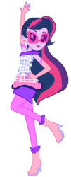 Size: 732x1820 | Tagged: safe, artist:gihhbloonde, artist:gouhlsrule, sci-twi, twilight sparkle, fairy, equestria girls, g4, alternate hairstyle, barely eqg related, base used, boots, clothes, cosmix, crossover, female, fingerless gloves, glasses, gloves, high heel boots, high heels, leggings, rainbow s.r.l, shoes, solo, winx, winx club, winxified