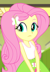 Size: 640x920 | Tagged: safe, screencap, fluttershy, equestria girls, g4, my little pony equestria girls: friendship games, canterlot high, cropped, cute, female, shyabetes, solo