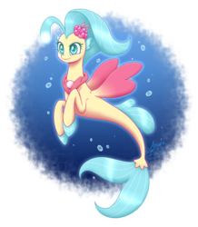 Size: 1600x1834 | Tagged: safe, artist:azura-arts, princess skystar, seapony (g4), g4, my little pony: the movie, bubble, female, smiling, solo, underwater, water