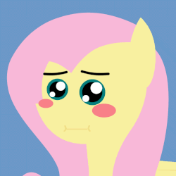Size: 720x720 | Tagged: safe, artist:dsiak, fluttershy, rainbow dash, pegasus, pony, animated, avoiding eye contact, awkward, blush sticker, blushing, boop, female, looking away, mare, pointy ponies