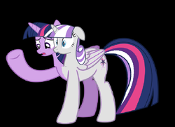 Size: 1759x1271 | Tagged: safe, artist:theunknowenone1, twilight sparkle, twilight velvet, alicorn, pony, g4, conjoined, female, fusion, mare, mother and daughter, twilight sparkle (alicorn)