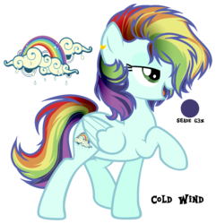 Size: 1405x1458 | Tagged: safe, artist:x-dainichi-x, oc, oc only, oc:cold wind, pegasus, pony, base used, female, mare, offspring, parent:rainbow dash, parent:soarin', parents:soarindash, simple background, solo, transparent background