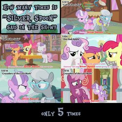 Size: 1280x1280 | Tagged: safe, edit, edited screencap, screencap, apple bloom, cheerilee, diamond tiara, scootaloo, silver spoon, sweetie belle, earth pony, pegasus, pony, unicorn, call of the cutie, crusaders of the lost mark, g4, one bad apple, angry, caption, compilation, cutie mark crusaders, female, filly, foal, glasses, happy, jewelry, mare, necklace, surprised, text, tiara, worried