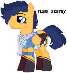 Size: 2726x2945 | Tagged: safe, artist:x-dainichi-x, flash sentry, pegasus, pony, g4, alternate design, clothes, colored wings, emo, eyeshadow, high res, makeup, male, scarf, simple background, solo, stallion, transparent background, two toned wings, wings