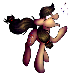 Size: 1050x1050 | Tagged: safe, artist:kateponylover, pony, applepills, crazy face, drool, faic, pills, teeth, tongue out