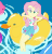 Size: 417x437 | Tagged: safe, screencap, fluttershy, equestria girls, equestria girls series, g4, i'm on a yacht, spoiler:eqg series (season 2), animated, barefoot, cropped, feet, female, fetish fuel, floaty, flutterfeet, foot focus, gif, inflatable toy, pool toy, sexy, soles, solo, wiggling toes
