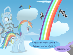 Size: 1200x900 | Tagged: safe, artist:evil-dec0y, rainbow dash, oc, pony, comic:trixie vs., comic:trixie vs. hearth's warming, g4