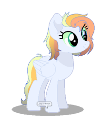 Size: 378x430 | Tagged: safe, artist:jxst-roch, oc, oc only, pegasus, pony, base used, female, mare, offspring, parent:rainbow dash, parent:soarin', parents:soarindash, simple background, solo, transparent background