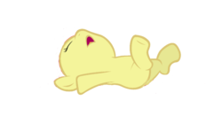 Size: 854x447 | Tagged: artist needed, source needed, safe, edit, vector edit, pony, base, on back, passed out, simple background, solo, transparent background