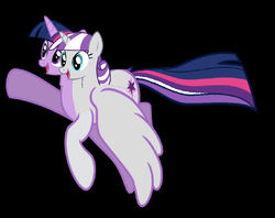 Size: 1024x810 | Tagged: safe, artist:theunknowenone1, twilight sparkle, twilight velvet, alicorn, pony, g4, conjoined, female, fusion, mother and daughter, twilight sparkle (alicorn)