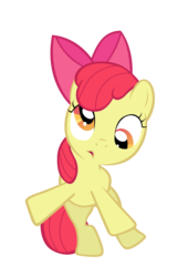 Size: 7000x10862 | Tagged: safe, artist:tardifice, apple bloom, earth pony, pony, g4, cute, derp, dizzy, female, filly, silly, silly pony, solo, vector, wobbling