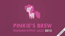 Size: 1280x720 | Tagged: safe, pinkie pie, earth pony, pony, pinkie's brew, g4, 2012, cute, dark pink background, female, pointy ponies, solo, text