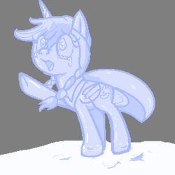 Size: 301x300 | Tagged: artist needed, safe, alicorn, pony, anna, disney princess, frozen, frozen (movie), ponified, solo