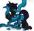 Size: 2000x1836 | Tagged: safe, artist:enderselyatdark, oc, oc only, oc:enderdan t'dark, alicorn, pony, rcf community, alicorn oc, black sclera, hug, simple background, solo, tentacles, white background