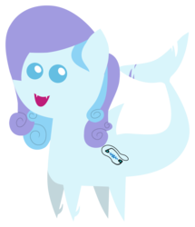 Size: 3554x4124 | Tagged: safe, artist:anglov, derpibooru exclusive, oc, oc only, oc:wavebud, original species, pony, shark, shark pony, fangs, female, happy, high res, mare, pointy ponies, simple background, solo, transparent background