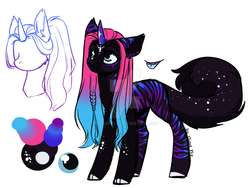 Size: 1280x960 | Tagged: safe, artist:cloud-fly, oc, oc only, pony, unicorn, deviantart watermark, female, mare, obtrusive watermark, reference sheet, solo, watermark