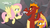 Size: 1328x756 | Tagged: safe, screencap, fluttershy, garble, smolder, dragon, g4, sweet and smoky, discovery family logo