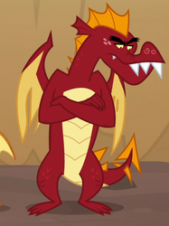 Size: 547x733 | Tagged: safe, screencap, garble, dragon, g4, sweet and smoky, claws, cropped, crossed arms, male, solo, tail, wings
