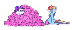 Size: 1074x455 | Tagged: safe, artist:raridashdoodles, rainbow dash, rarity, pony, g4, the end in friend, boots, clothes, disgusted, duo, female, glitter boots, lesbian, magenta, ship:raridash, shipping, shoes, sparkles