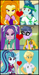 Size: 888x1696 | Tagged: safe, artist:shipper anon, edit, screencap, adagio dazzle, aria blaze, captain planet, micro chips, ragamuffin (g4), sonata dusk, human, equestria girls, equestria girls specials, g4, my little pony equestria girls, my little pony equestria girls: better together, my little pony equestria girls: rainbow rocks, my little pony equestria girls: spring breakdown, ariachips, background human, capdazzle, crack shipping, cropped, disguise, disguised siren, female, jewelry, male, pendant, shipping, shipping domino, sonamuffin, straight, the dazzlings