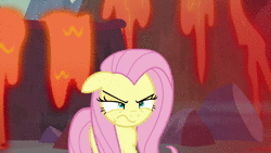 Size: 1920x1080 | Tagged: safe, screencap, fluttershy, pony, g4, sweet and smoky, angry, animated, badass, ears back, enough!, female, flutterbadass, flutterrage, mawshot, open mouth, peeved, solo, sound, uvula, volumetric mouth, webm, yelling