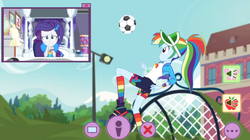 Size: 1280x717 | Tagged: safe, screencap, rainbow dash, rarity, equestria girls, festival looks, g4, my little pony equestria girls: better together, female, picture-in-picture