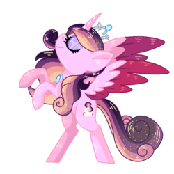 Size: 768x768 | Tagged: safe, artist:awoomarblesoda, oc, oc only, oc:lumin essence, alicorn, pony, alicorn oc, crown, female, jewelry, mare, rearing, regalia, simple background, solo, transparent background