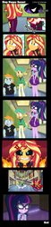 Size: 1000x4400 | Tagged: dead source, safe, artist:wubcakeva, sci-twi, snails, snips, sunset shimmer, twilight sparkle, human, equestria girls, g4, my little pony equestria girls: better together, angry, ass, black sclera, blue sclera, bunset shimmer, butt, butt smack, canterlot high, clothes, comic, cross-popping veins, descriptive noise, female, geode of telekinesis, glowing, glowing eyes, grin, horse noises, implied midnight sparkle, implied sunset satan, lesbian, magical geodes, midnight sparkle, naughty, rageset shimmer, ship:sci-twishimmer, ship:sunsetsparkle, shipping, shrunken pupils, smiling, spanking, sunset satan, that pony sure have anger issues, whistling