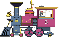 Size: 1600x1021 | Tagged: safe, artist:railroadbronies, friendship express, locomotive, no pony, steam locomotive, train