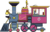 Size: 1600x1021 | Tagged: safe, artist:railroadbronies, friendship express, locomotive, no pony, simple background, steam locomotive, train, transparent background