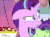 Size: 540x404 | Tagged: safe, screencap, starlight glimmer, pony, g4, rock solid friendship, animated, cropped, discovery family logo, faic, female, floppy ears, gif, lip bite, looking around, saddle bag, solo, sweat