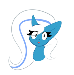 Size: 1480x1507 | Tagged: safe, artist:duskkyy, oc, oc only, oc:fleurbelle, alicorn, pony, alicorn oc, bust, female, looking back, mare, solo, surprised