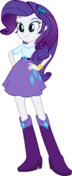 Size: 5000x12107 | Tagged: safe, artist:twilirity, rarity, equestria girls, g4, my little pony equestria girls, absurd resolution, belt, boots, clothes, cutie mark, cutie mark on clothes, female, hand on hip, shoes, simple background, skirt, solo, transparent background, updated, vector