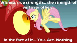 Size: 766x431 | Tagged: safe, edit, edited screencap, screencap, basil, fluttershy, dragon, dragonshy, g4, drago bludvist, how to train your dragon 2, reference, text