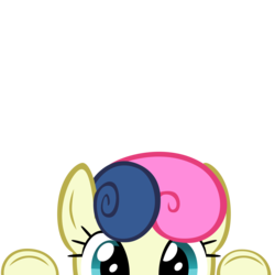 Size: 10000x10000 | Tagged: safe, artist:ace play, part of a set, bon bon, sweetie drops, earth pony, pony, g4, absurd resolution, adorabon, cute, female, mrkat7214's "i see you" pony, peekaboo, peeking, simple background, solo, soon, transparent background, vector