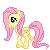 Size: 50x50 | Tagged: safe, artist:angel99percent, fluttershy, pegasus, pony, g4, animated, desktop ponies, female, gif, icon, mare, pixel art, simple background, solo, sprite, transparent background, trotting, trotting in place