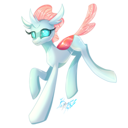 Size: 3000x3000 | Tagged: safe, artist:alexbluebird, ocellus, changedling, changeling, g4, season 8, cute, diaocelles, female, high res, simple background, smiling, solo, transparent background