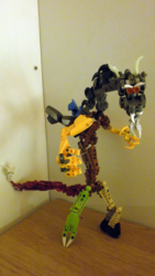 Size: 1080x1920 | Tagged: safe, artist:gk733, discord, draconequus, g4, bionicle, craft, customized toy, irl, lego, photo, sculpture, toy