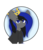 Size: 1024x1178 | Tagged: safe, artist:diantrex, oc, oc only, oc:ultra blue, earth pony, pony, clothes, crown, halfbody, hoodie, icon, jewelry, regalia, simple background, solo, transparent background