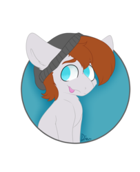 Size: 1024x1259 | Tagged: safe, artist:diantrex, oc, oc only, earth pony, pony, beanie, happy, hat, icon, oc unknown, solo, tongue out