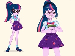 Size: 2048x1536 | Tagged: safe, artist:artmlpk, sci-twi, twilight sparkle, equestria girls, g4, my little pony equestria girls: better together, female, solo