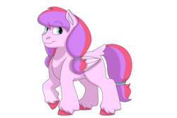 Size: 1280x854 | Tagged: safe, artist:itstechtock, oc, oc only, oc:poco loco, pegasus, pony, female, filly, simple background, solo, transparent background