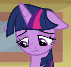 Size: 507x478 | Tagged: safe, screencap, twilight sparkle, alicorn, pony, g4, the point of no return, cropped, cute, female, floppy ears, mare, reaction image, sad, sadorable, solo, twiabetes, twilight sparkle (alicorn)